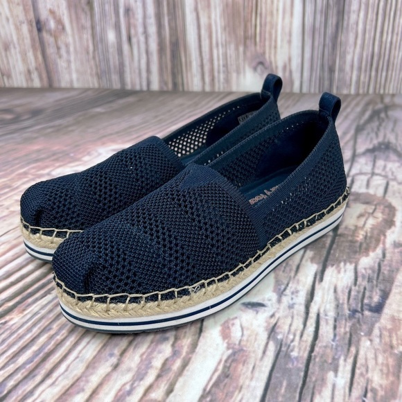 Bobs Skechers Mesh Blue Slip On Shoes - Picture 11 of 12